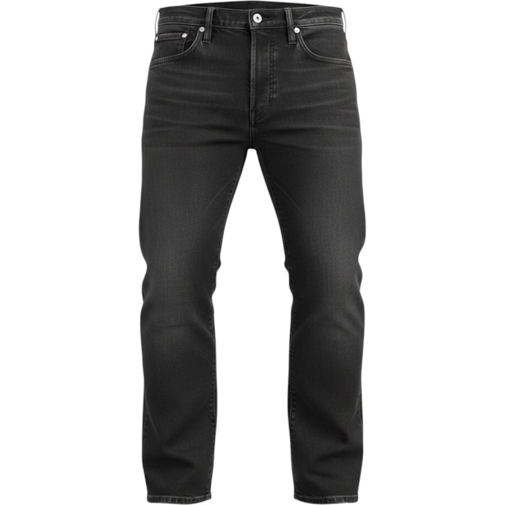 Levi's 501 Jeans Mens 38x32 Black Washed Straight Leg Button Fly Denim